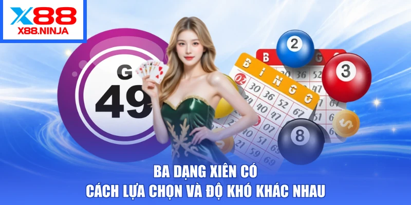 Ba dạng xiên có cách lựa chọn và độ khó khác nhau