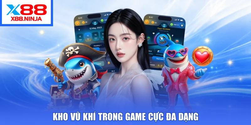 Kho vũ khí trong game cực đa dạng