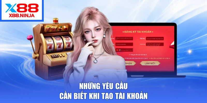 Những yêu cầu cần biết khi tạo tài khoản