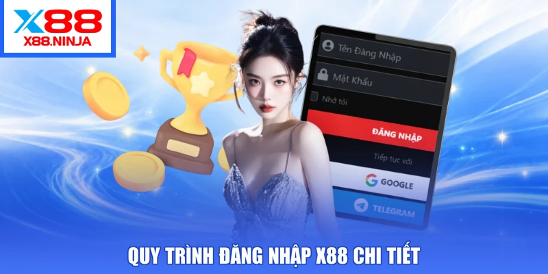 Quy trình đăng nhập X88 chi tiết